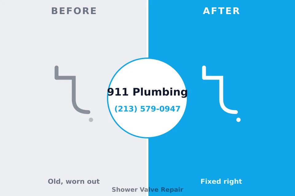Before and after: plumbing repair Welcome, NC